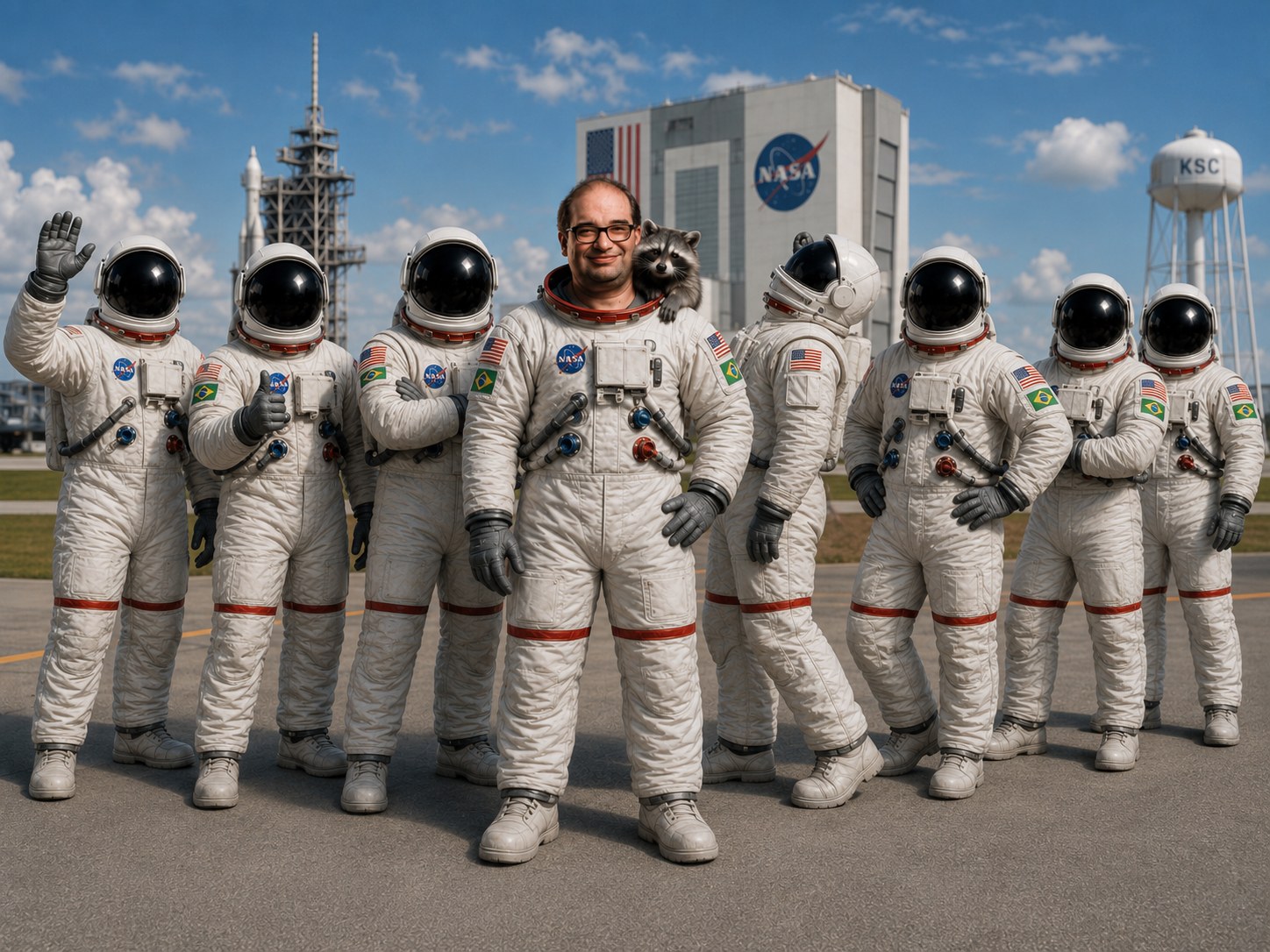 Os 7 astronautas confirmados do Space Today Tour 2027 no Kennedy Space Center, com Sérgio Sacani